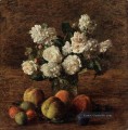 Stillleben Rosen und Obst Blumenmaler Henri Fantin Latour